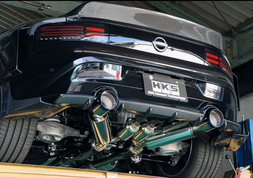 HKS dual muffler for Nissan Z