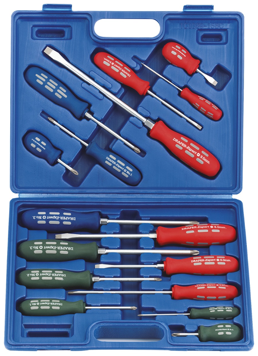 Draper 16-piece Engineer’s screwdriver set