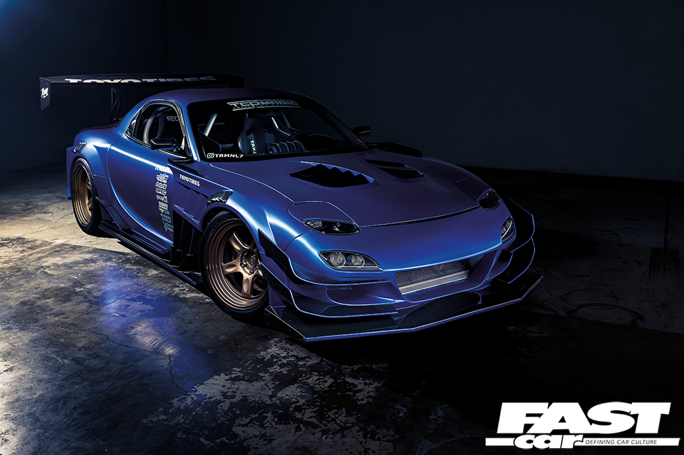 Mazda RX-7 on Rota wheels